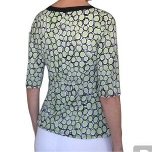 Jones & Co lime green and black top size medium  small